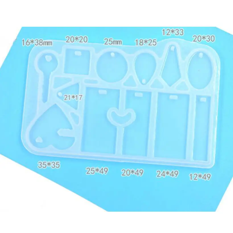 Силиконовые формы для карточек из эпоксидной смолы DIY высушенные цветы ювелирные