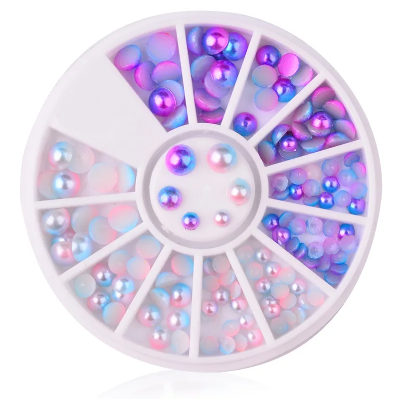 

1 Box Purple White Glitter Rhinestones Crystal Ab Non Hot Fix Flatback Strass Sewing Fabric Garment Rhinestone Nail Art Stone