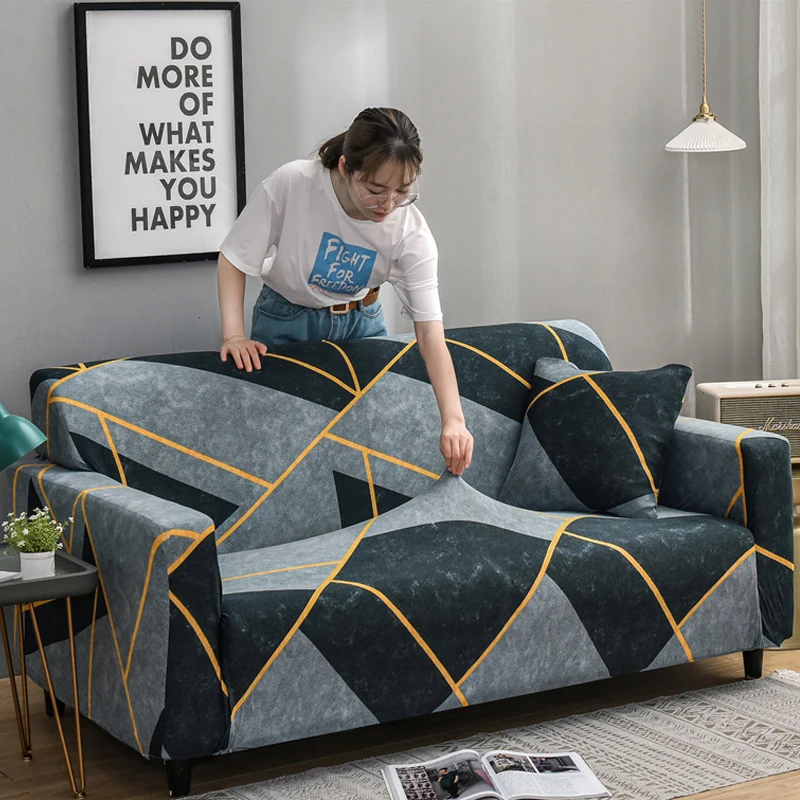 Эластичный чехол для дивана гостиной на 1/2/3/4 места растягивающийся кресла