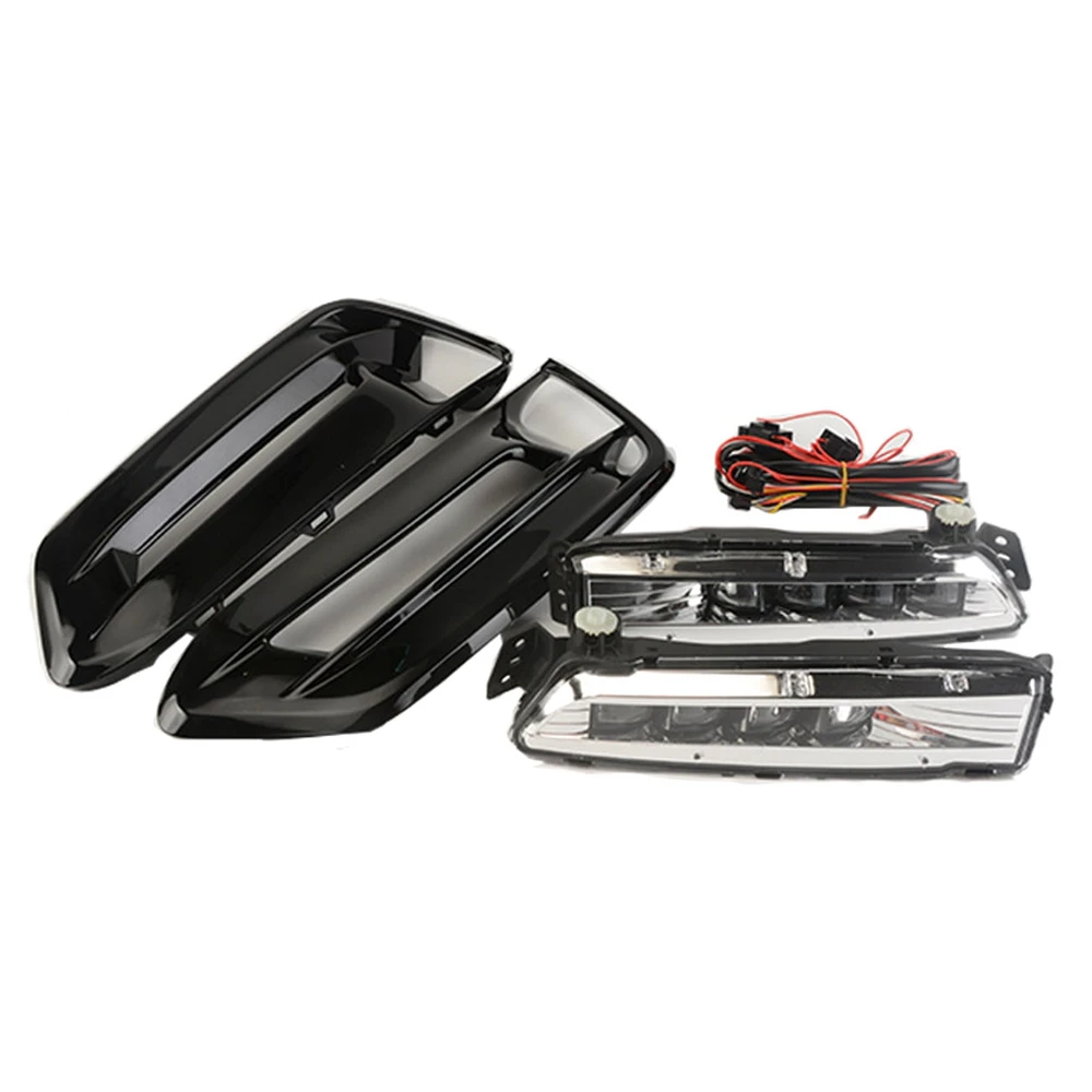 

Дневные ходовые огни для Honda Accord 2018 2019 2020, противотуманные фары, замена, трехцветные DRL, янтарные поворотники с рамкой