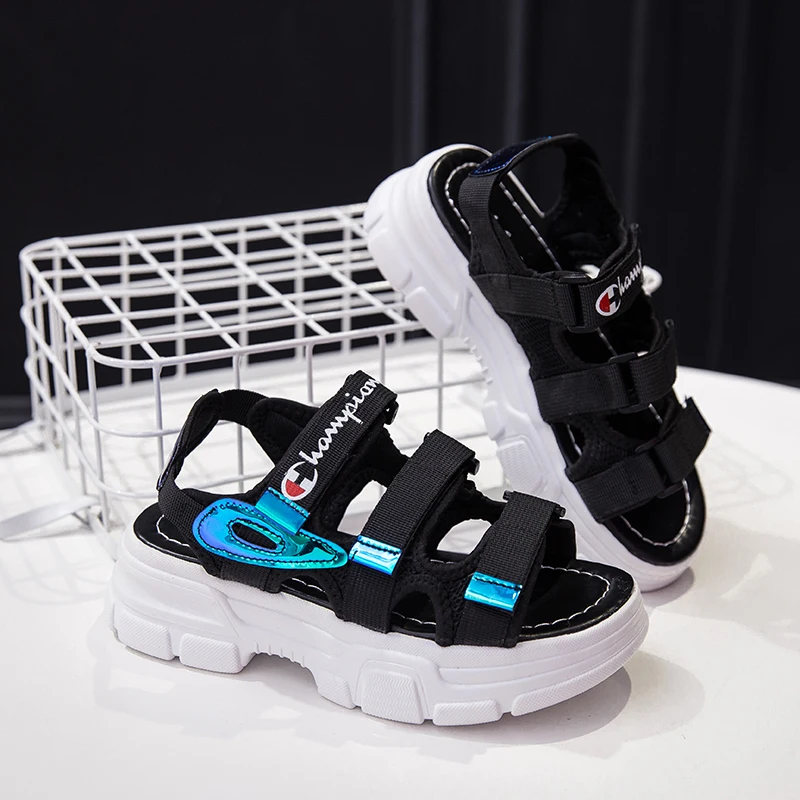 Женские модные сандалии на плоской платформе высотой 5 см/1 95 дюйма летние уличные