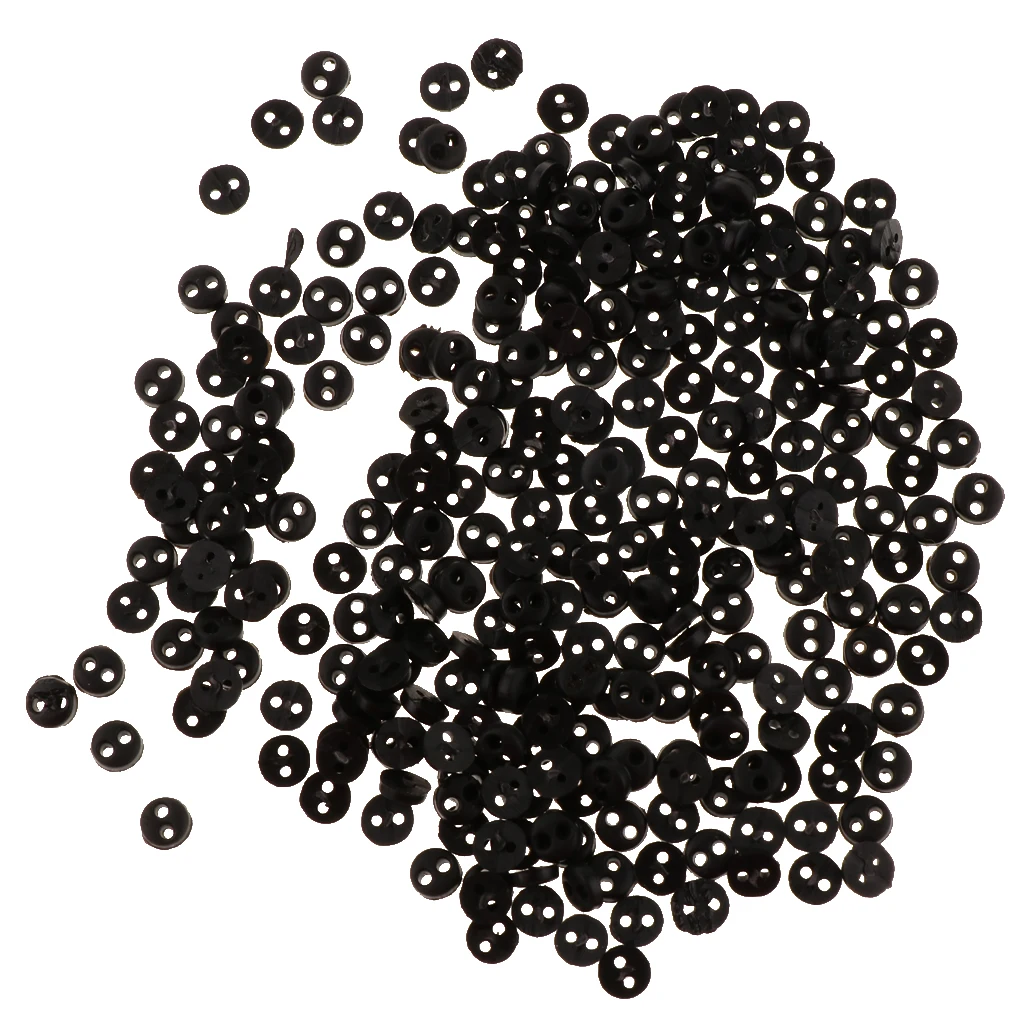 

Doll DIY Clothing 300p Black 4mm Round Button for Scrapbooking/Embellishment
