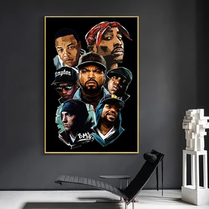 Full Square/Round Drill 5D Diamond Painting Hip Hop Rapper Canvas Painting Wall Art 2PAC Picture Boy in Pakistan