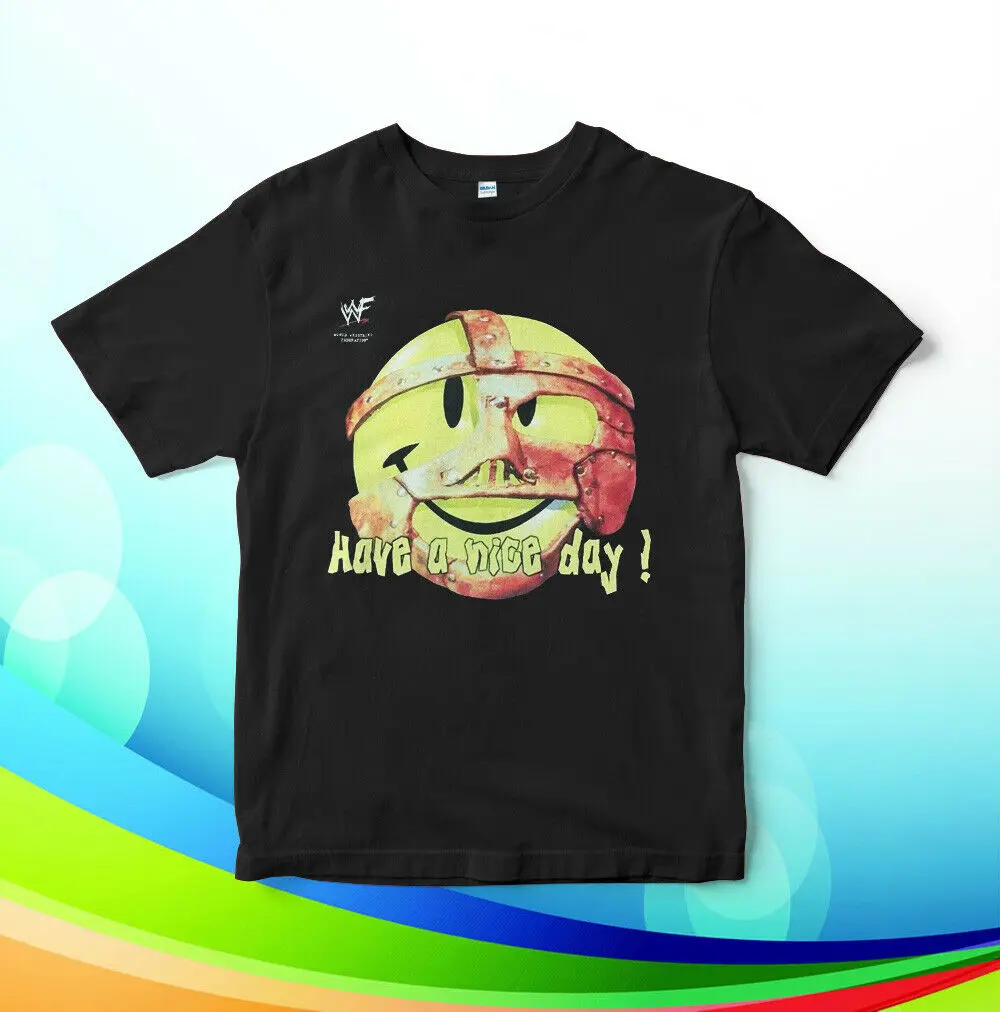 Винтажная Футболка Wwf Мужская Mankindcactus Jack Mick Foley Dude Love Rap Sz S Xxl|Мужские футболки| |