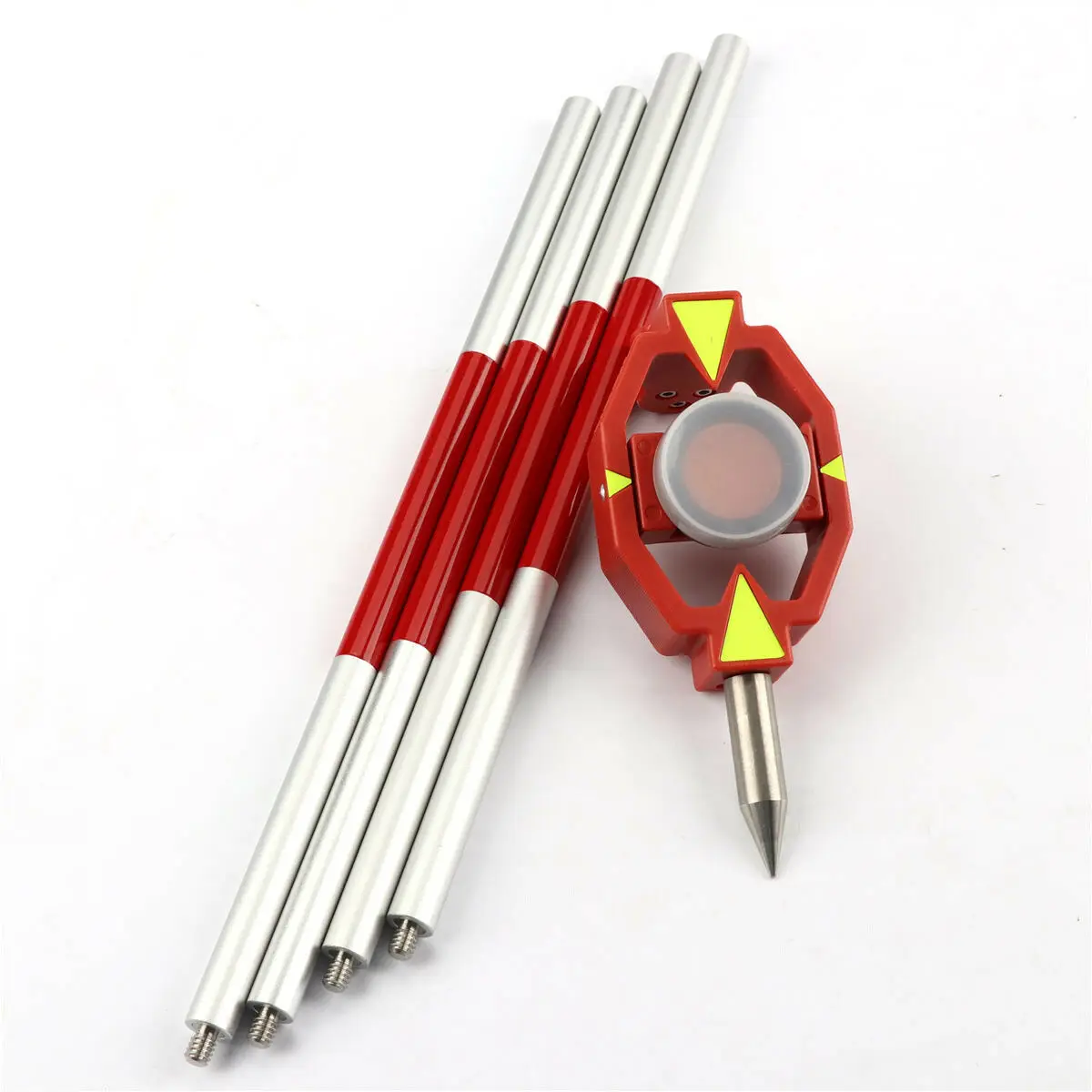 Новинка с 4 полюсами алюминиевый сплав мини-призма для общей станции Leica + 17 5 мм -