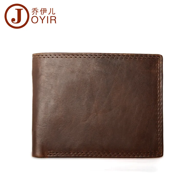 

Men Short Leather Wallet RFID Antimagnetic Fashion Casual Wallet Purse