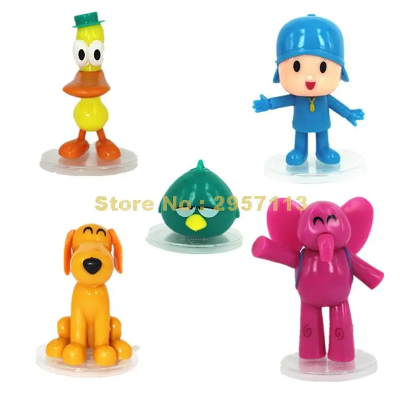 5 шт./компл. куклы pocoyo ПВХ экшн фигурки игрушки 4 10 см|Игровые и трансформеры| |