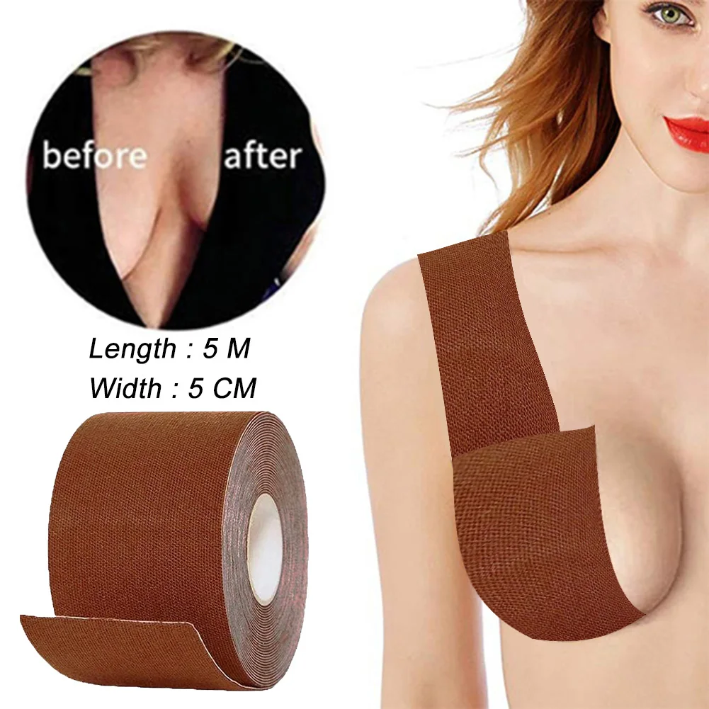 

1 Roll Boob Tape Women Breast Lift Tape Invisible Strapless Push up Bra for Instant Breast Lift Adhesive Breast Lift Tape