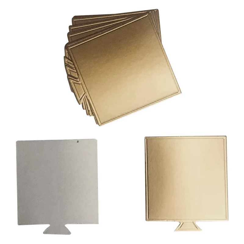 200 Pcs 3.54 Inch Mini Cake Boards Small Square Gold Mousse Cardboard Set Cupcake Base Dessert Displays Tray Disposa |