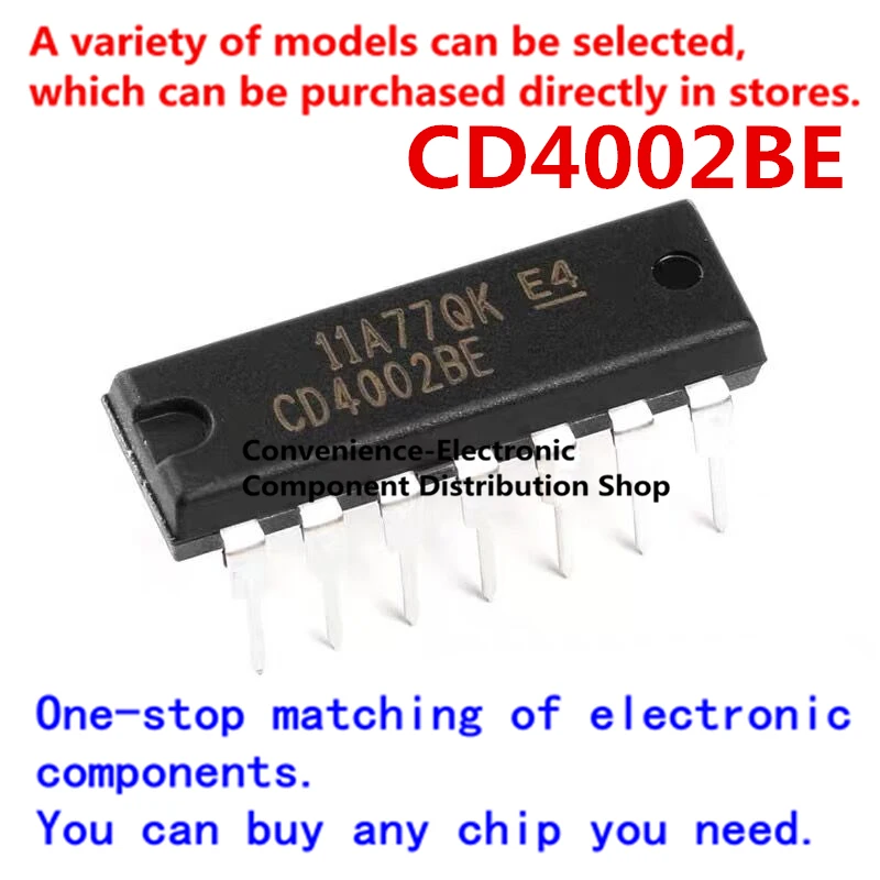10 шт./упак. CD4002BE DIP-14 непосредственно вставляется в четырех 2-input NAND ВОРОТА