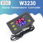 Цифровой регулятор температуры W3230, постоянный ток 12 В, 24 В, 110 В, 220 В переменного тока, светодиодный дисплей, термостат с переключателем нагрева и охлаждения, датчик NTC