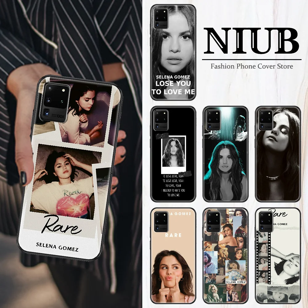 Чехол Selena Gomez для Samsung Galaxy Note 4 8 9 10 20 S8 S9 S10 S10E S20 Plus UITRA Ultra с черным рисунком чехол из