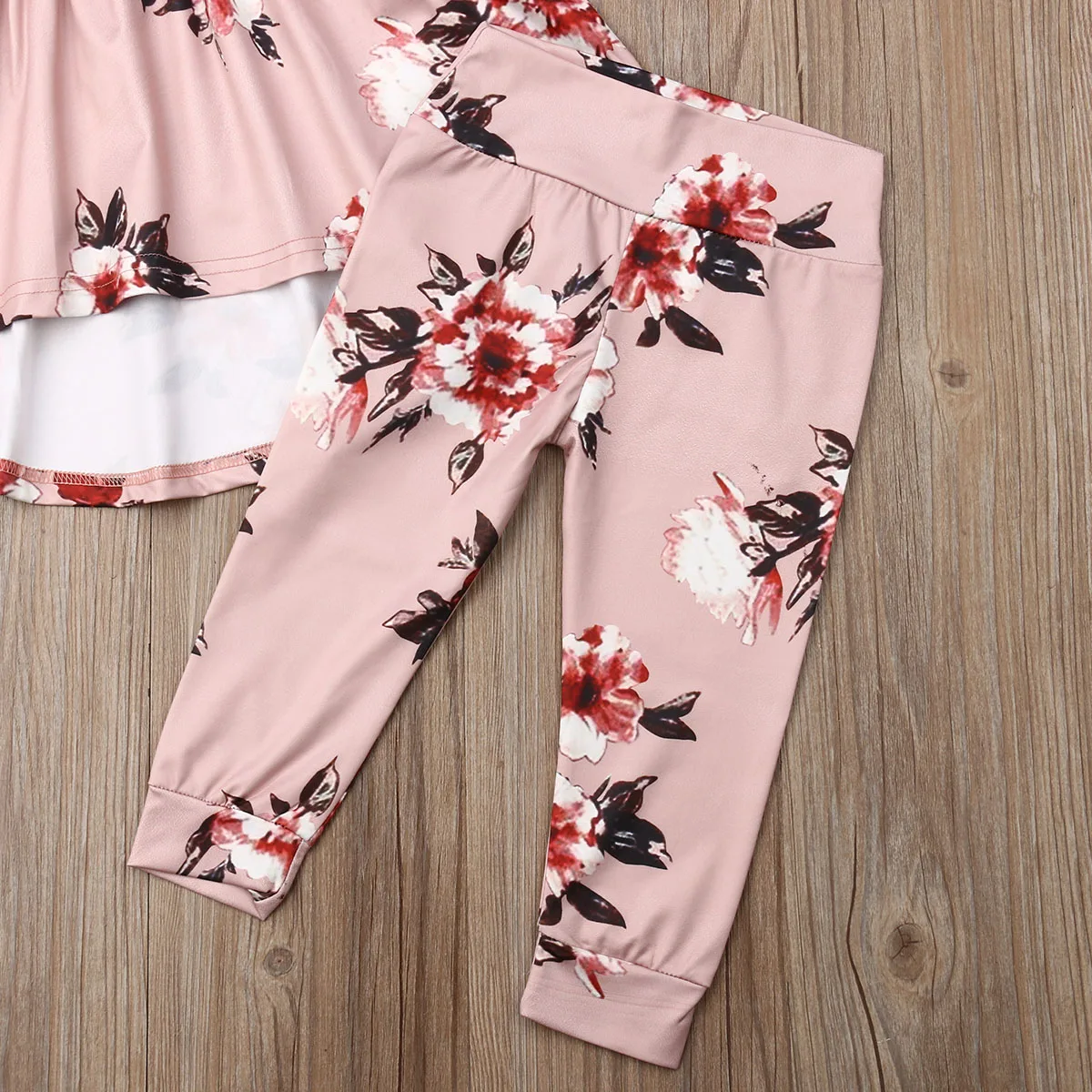 2Pcs Outfits Baby Girls Set Autumn Clothes Casual Long Sleeve Cute Princess Flower Dress Cotton Pants Winter | Детская одежда и