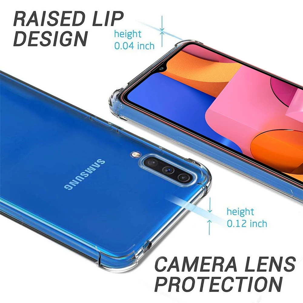 Airbag Transparent case ON For Samsung A20S TPU Coque shell capa on the For Samsung A 20 S e 20s 20e A20 A20s A205F A207 SM-A207