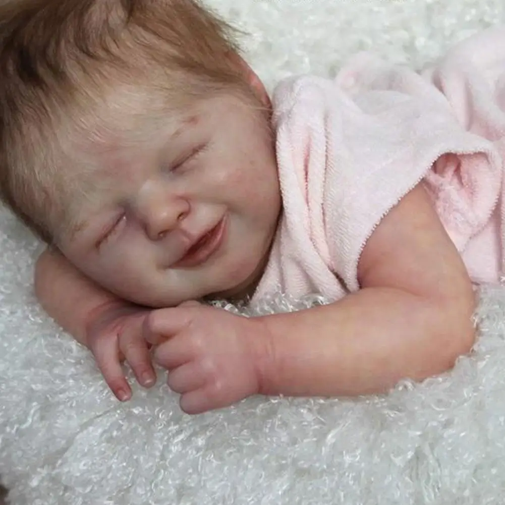 

18 Inch 22023 Smile Angel Rebirth Dolls Kit Reborn Gift For Girls DIY Parts Reality With COA Baby Dolls Body Realistic Y6W5