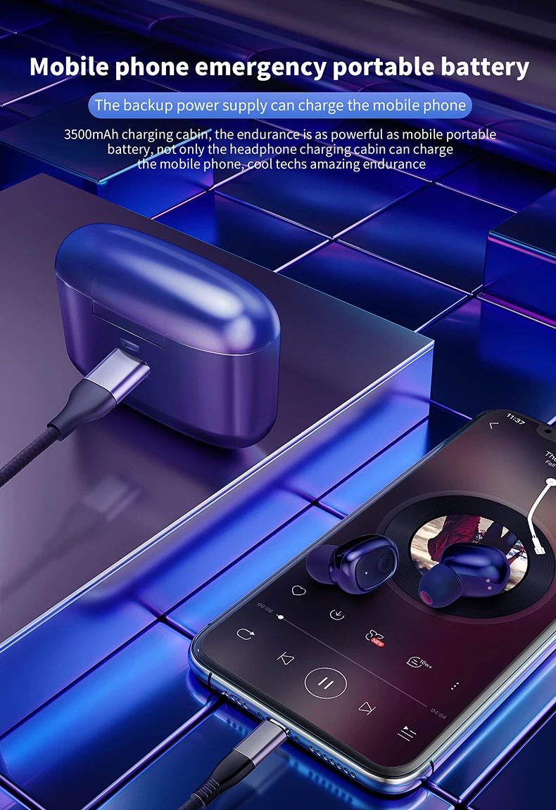 TWS, беспроводные наушники g5s, наушники с Bluetooth, V5.0, с микрофоном, 3D, супер бас, наушники для iPhone, Xiaomi, samsung, смартфон