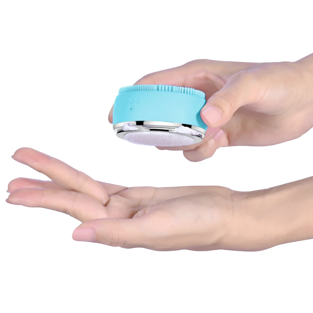 Electric Facial Cleansing Brush Ultrasonic Cleaning Silicone Face Massager Beauty Machine Blackhead Remover Deep Clean | Красота и
