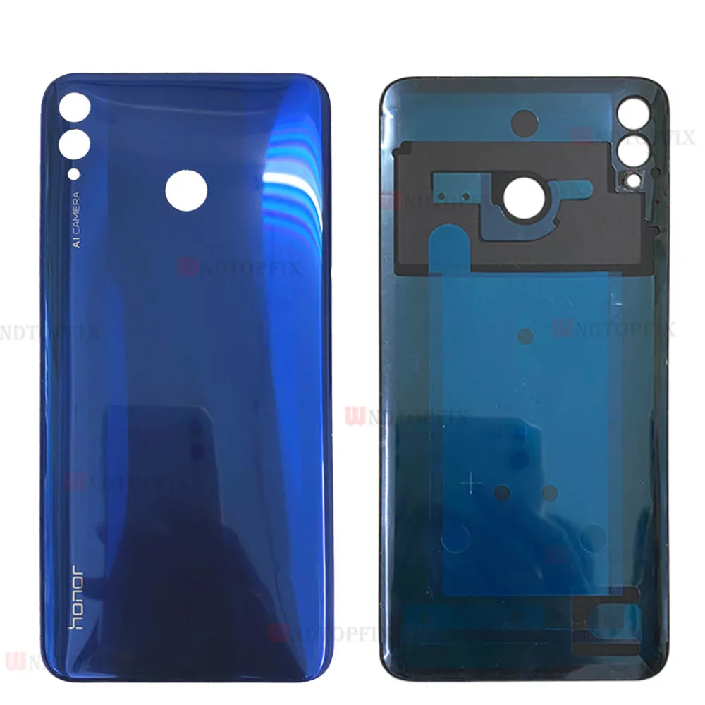 Крышка батарейного отсека для Honor 8X Max Задняя стеклянная панель корпус Huawei с клеем