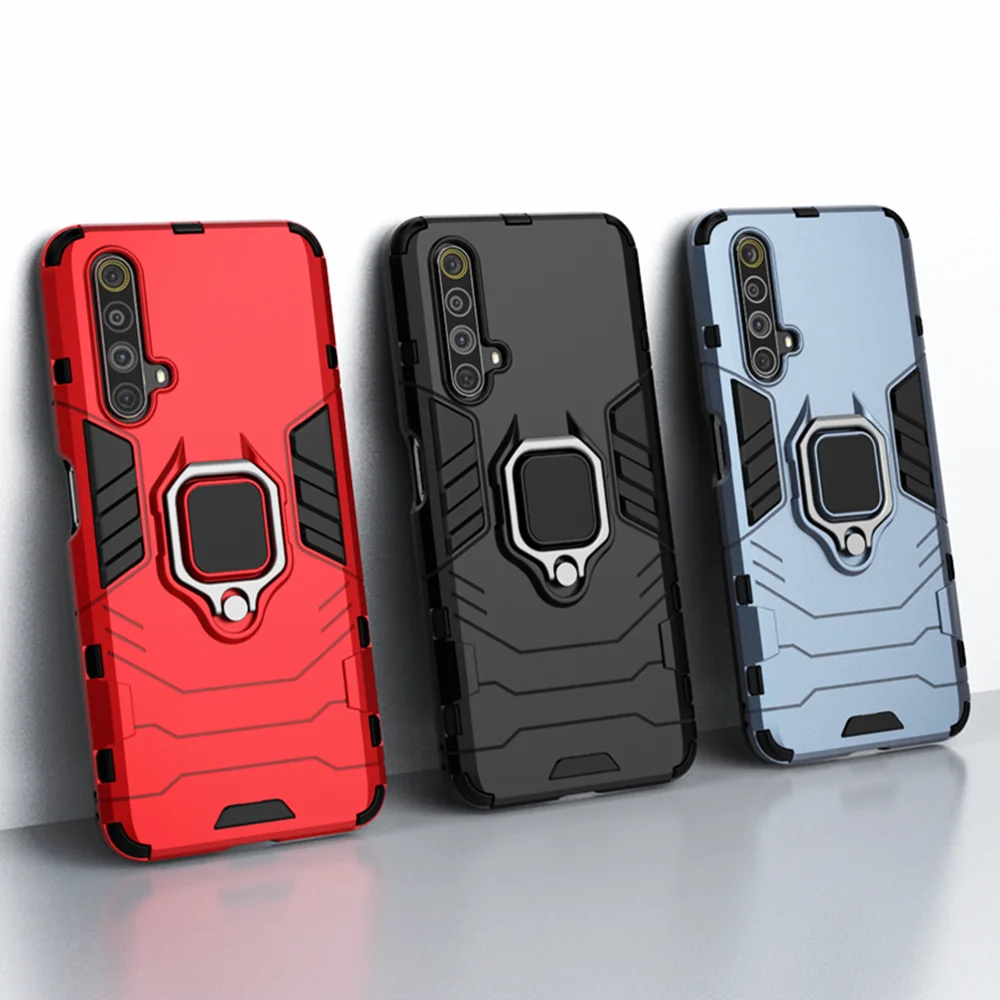 Противоударный чехол для OPPO Realme X50 RMX2144 RMX2051 с магнитным металлическим кольцом, армированный чехол для OPPO Realme X50 Pro 5G X 50 Противоударный чехол для OPPO Realme X50 RMX2144 RMX2051 с магнитным металлическим кольцом, армированный чехол для OPPO Realme X50 Pro 5G X 50