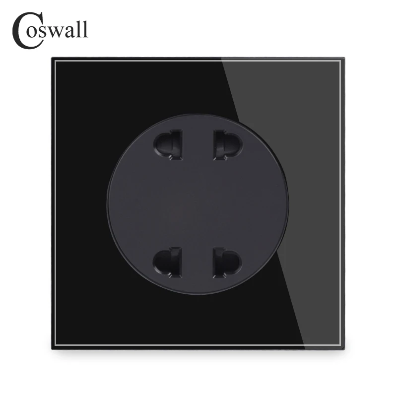 

Coswall стеклянная двойная розетка R11 10А