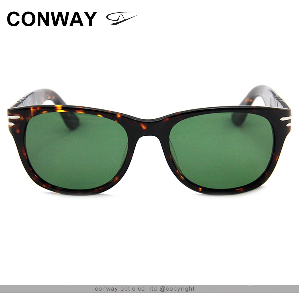 Модные солнцезащитные очки CONWAY для женщин и мужчин квадратные ацетатная оправа