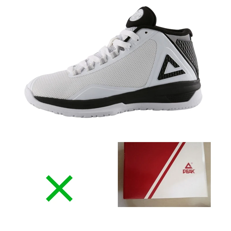 White 1 Пик баскетбольные кроссовки TONY PARKER, Детская безопасность, амортизация, дышащий верх, сетчатые кроссовки, устойчивый каблук - Цвет: White 1