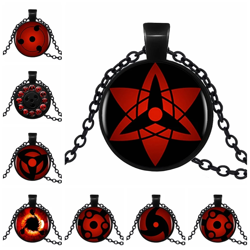Новый Шаринган Наруто глаз ожерелье Винтаж ювелирные изделия цепи стекло брелок