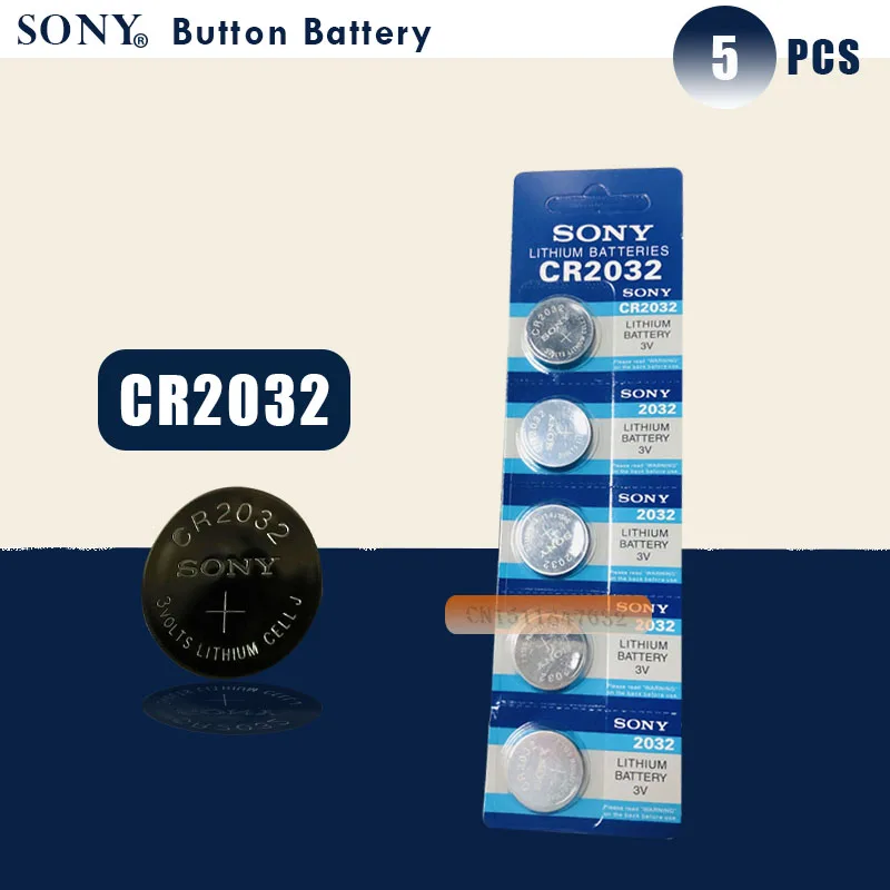 Оригинальные батарейки SONY cr2032 5 шт. 3 в литиевая батарея для монет часов пультов