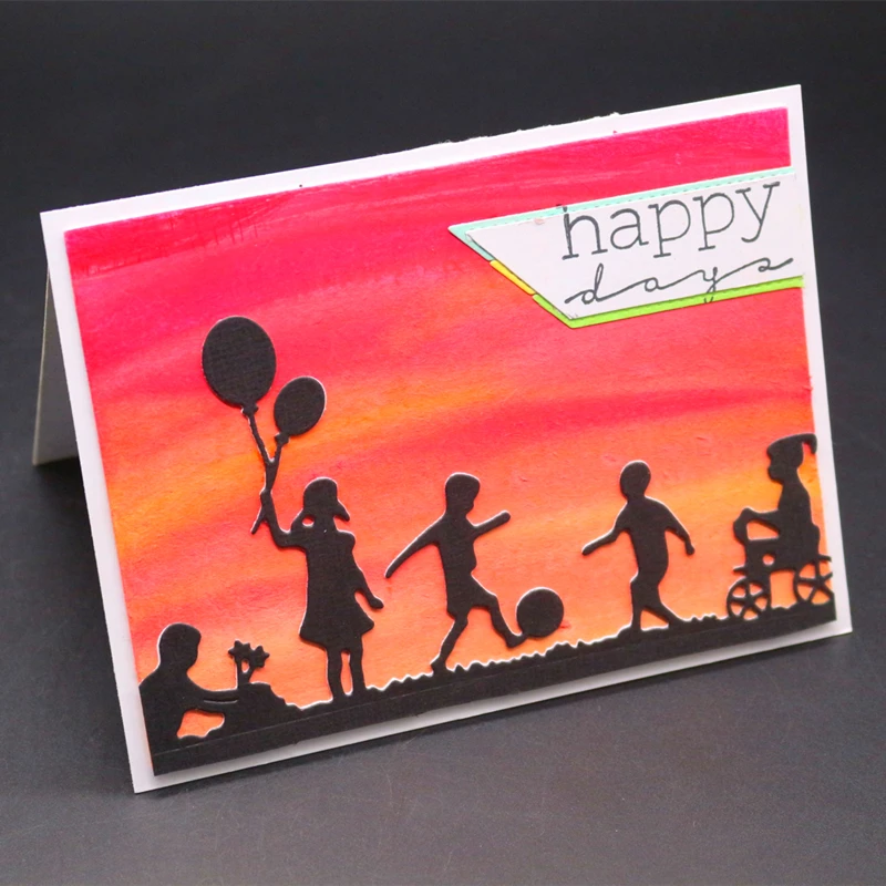 YINISE для скрапбукинга металлические режущие штампы трафареты детей DIY бумажные