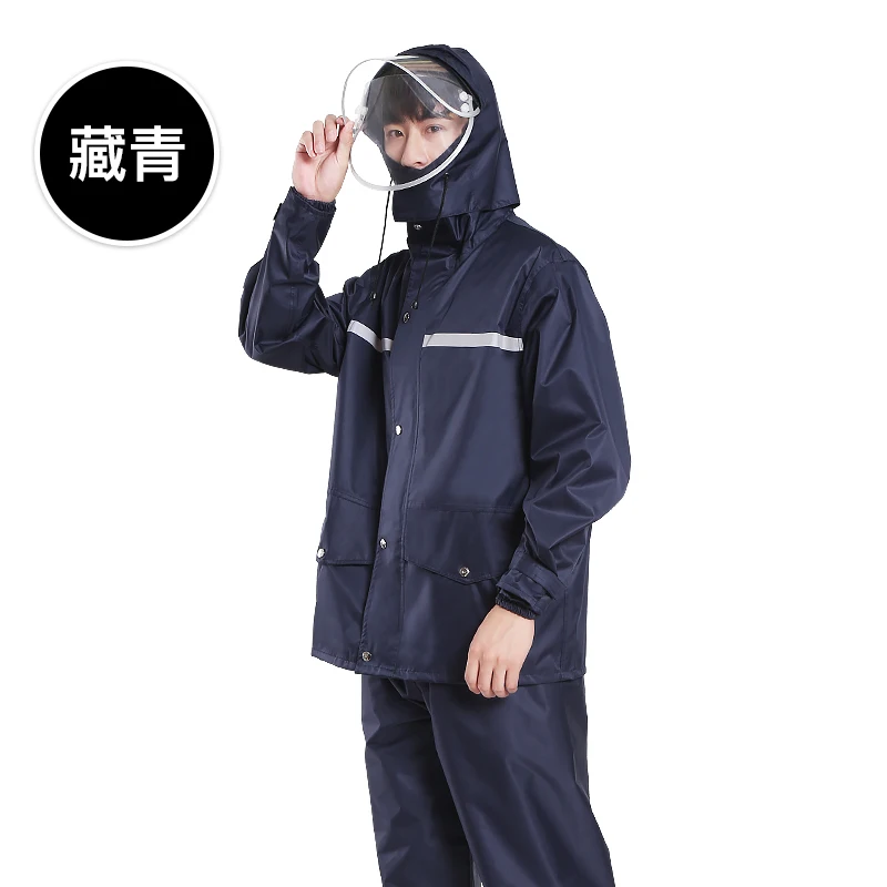 

Waterproof Plastic Pants Raincoats Jacket Adult Set Poncho Raincoat Hiking Survival Outdoor Regenjacke Travel Raniwear JJ60YP