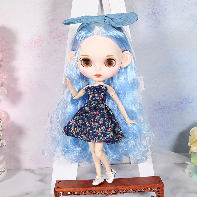 Fortune Days Blyth ICY DBS 1/6 кукольный Топ Цветочная юбка с повязкой на голову | Игрушки и