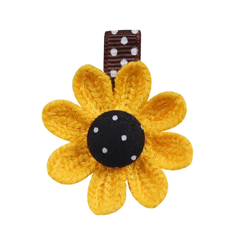 

Spring and summer 2020 makaron style hairpin South Korea press clip missing angle Daisy side clip sweet hairpin ornament