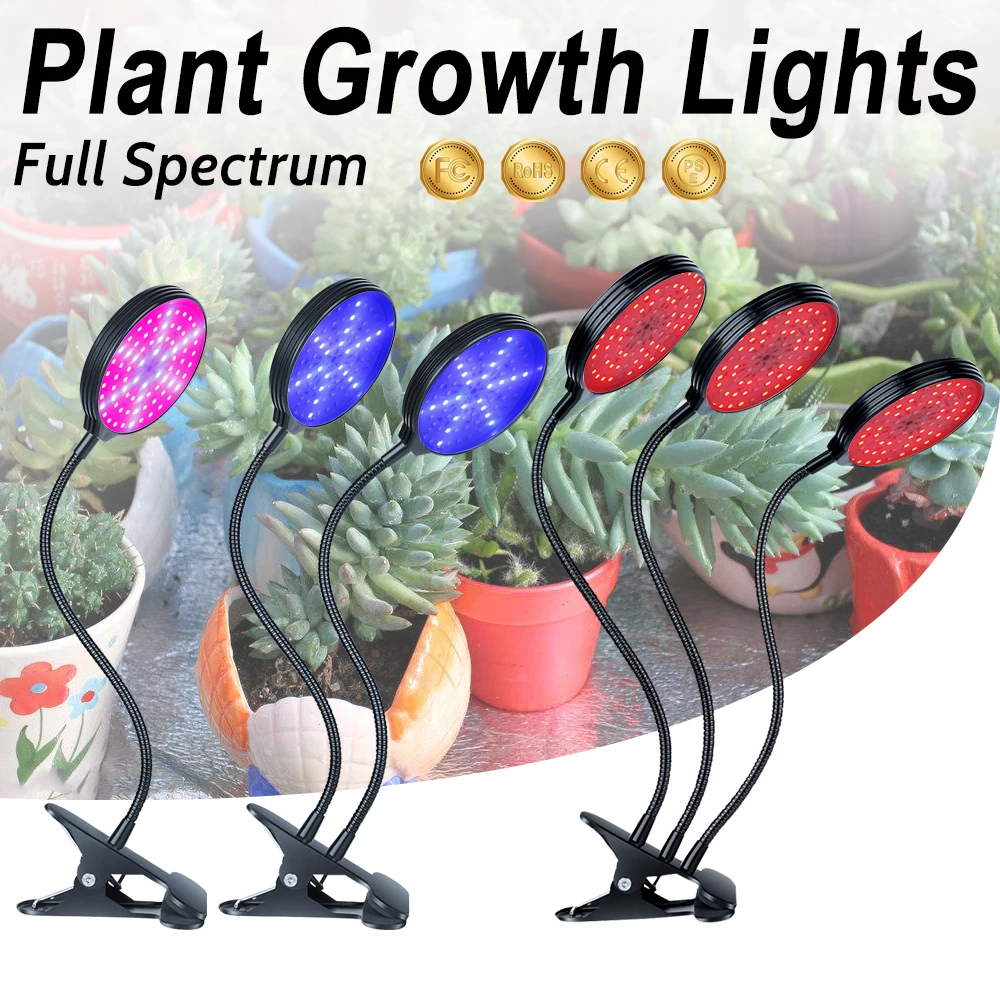 

USB 5V Phyto Lamp LED Full Spectrum Grow Light With Timing Function Plant Lamp 15W 30W 45W Flower Growing Lampara LED Fitolampy