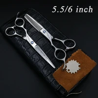 5 56 inch japan professional hairdressing scissors left handed scissors barber cuttingthinning shears sets salon tools