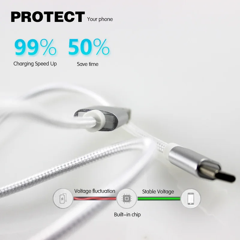 TYPE C к micro USB 1 метр алюминиевый корпус линия передачи данных для сотового телефона