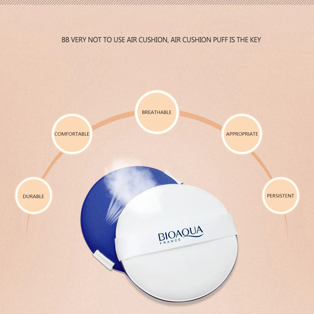 BIOAQUA Sunscreen Air Cushion BB CC Cream Concealer Moisturizing Foundation Whitening Makeup For Face Beauty Makeup With Refill
