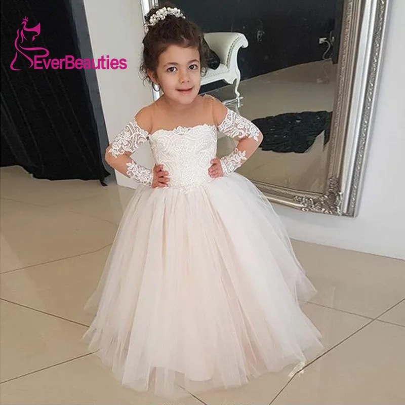 Винтажные Цветы для девочек на свадьбы 2020 Vestidos De первоклассные с открытыми