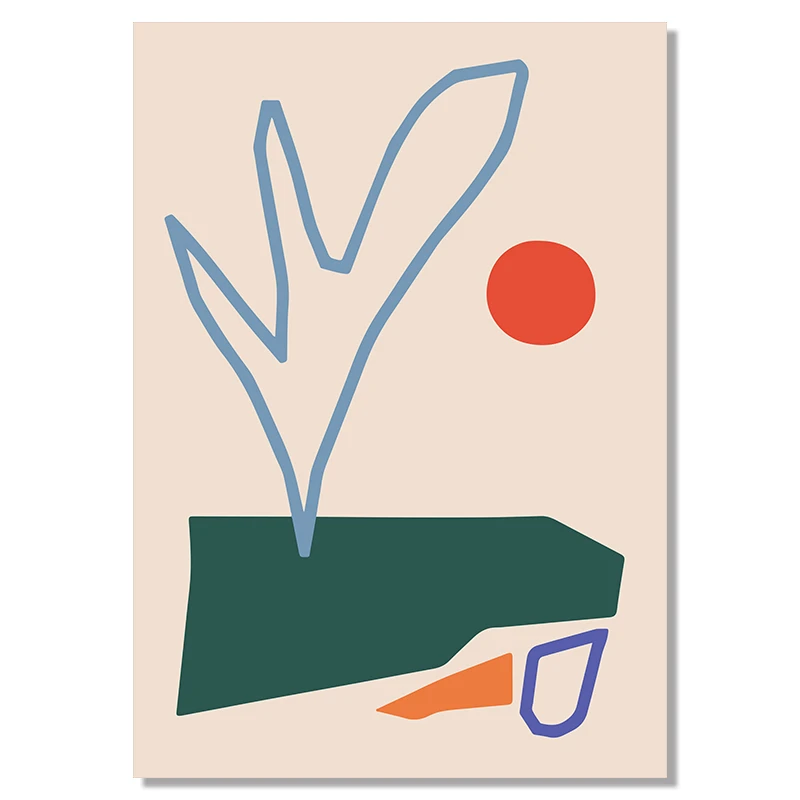 

Home Decor Geometric Abstract Scene Canvas Painting Scandinavia Wall Art Prints Poster Picture for Living Room Wall Decor