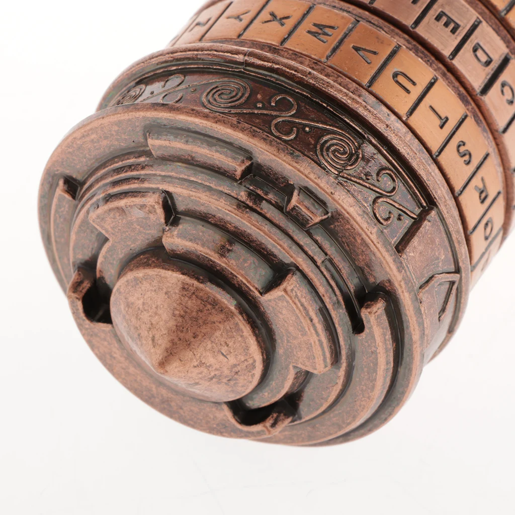 Кодовый ящик с замком да Винчи романтический подарок надпись Escape бронзовый