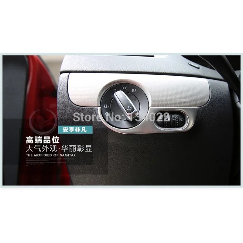 1 шт. автомобильные наклейки из нержавеющей стали переключатель фар декоративное