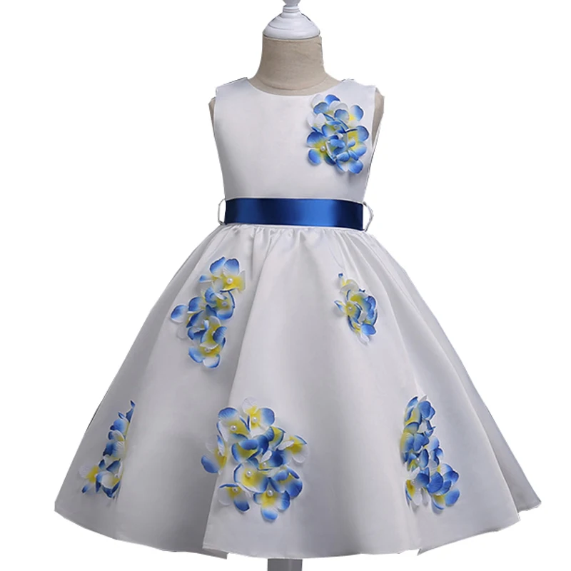 Платье детское летнее с цветочным принтом на возраст 4 6 8 10 12 14 16 лет | Детская