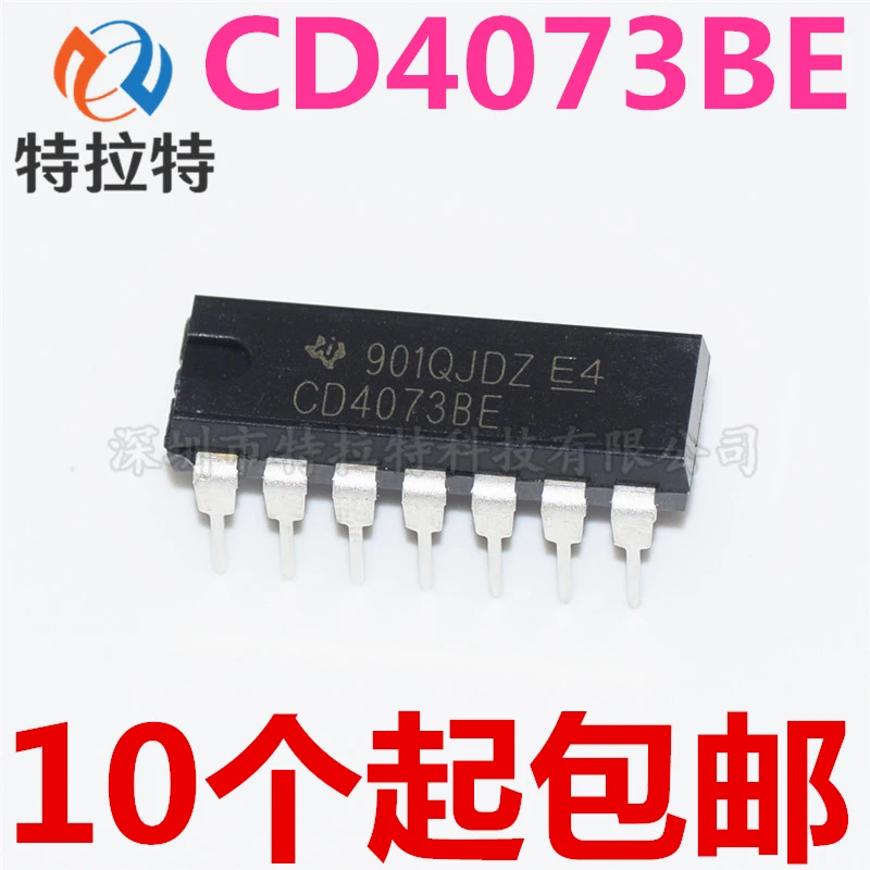 10 шт./лот CD4073BE DIP CD4073 DIP-14 4073BE DIP14