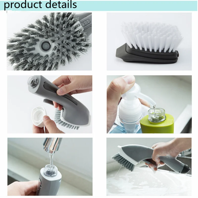 

Multifunctional water spray household cleaning brush, tile floor gap brush for kitchen window, bathroom