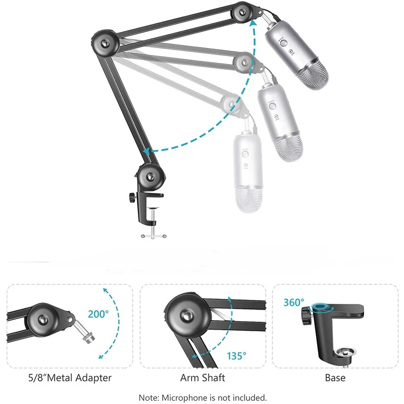 Подставка для микрофона рычаг студийного с вентиляционной сеткой конверсионная