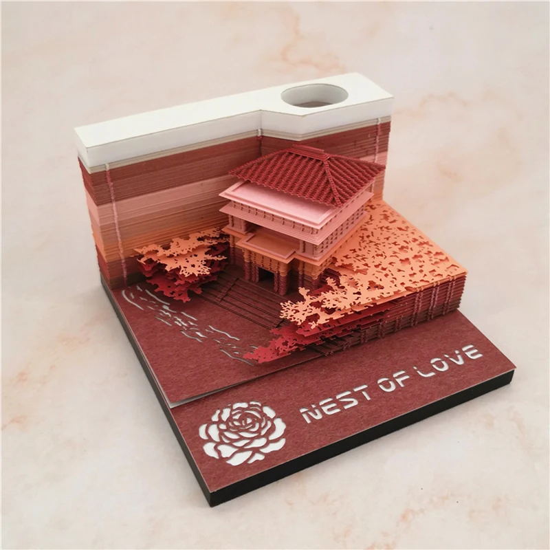 1 шт. 3D заметки для записей бумажная архитектурная модель украшение дома и офиса