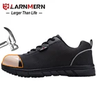 LARNMERN безопасная обувь Рабочая обувь со стальным носком дышащие легкие строительные кроссовки