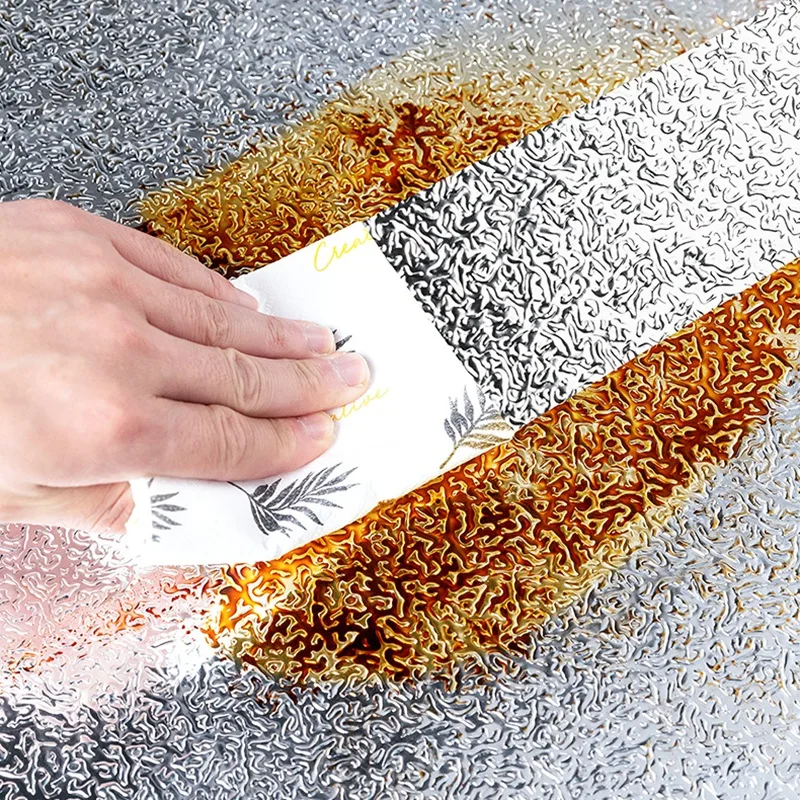 Водостойкие наклейки для кухни 40x100 см алюминиевая фольга плиты шкафа