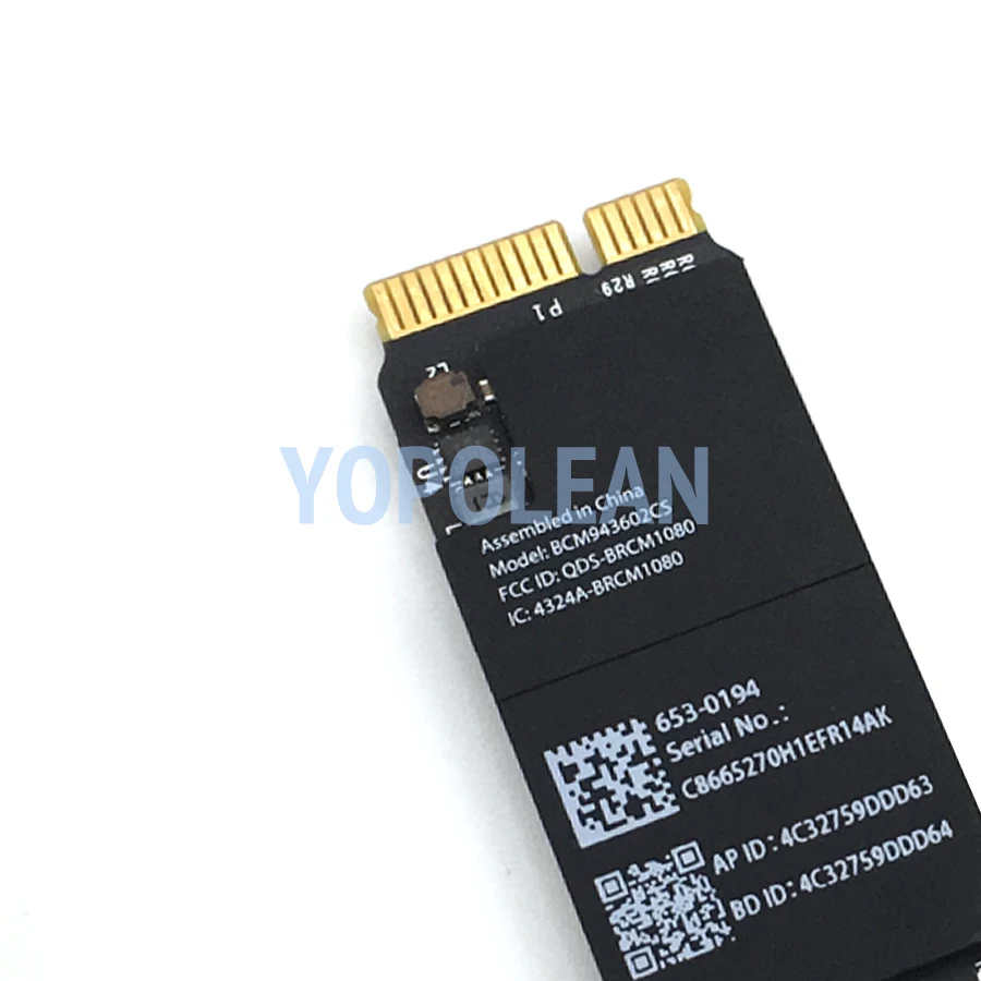 Оригинальная Wi Fi карта BCM943602CS для Macbook Pro Retina 13 &quot15&quot A1502 A1398 802.11AC и Bluetooth 4 1 2015