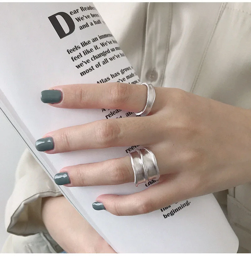 S'STEEL, 925 пробы, серебряные кольца для женщин, lrmedium, Открытое кольцо Anelli Argento Donna Bijoux Argent Massif Pour Femme, ювелирные изделия