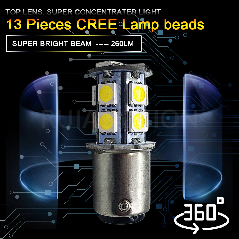 2 шт. BA15D 1146 13 светодиодов 5050SMD 6000K 4300K интерьер 10-30 в 12 В 24 Автомобильная сменная